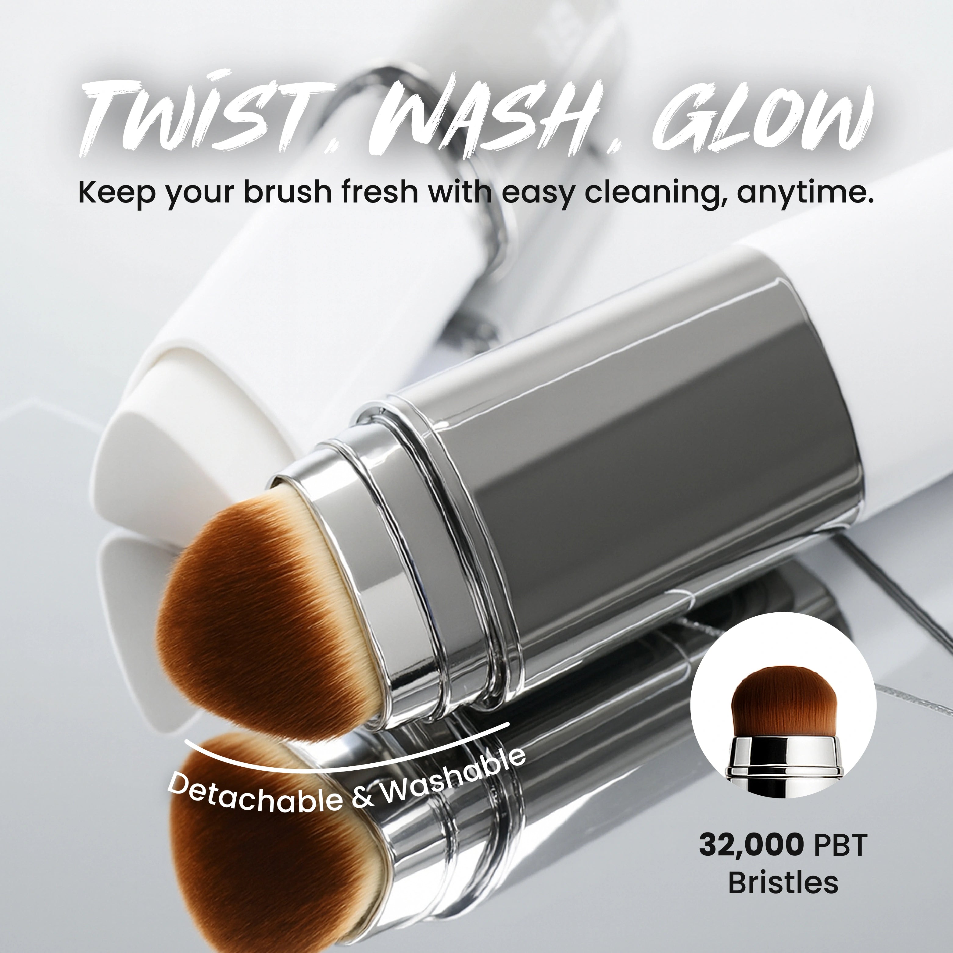 Bexola 2-in-1 Foundation Stick & Brush